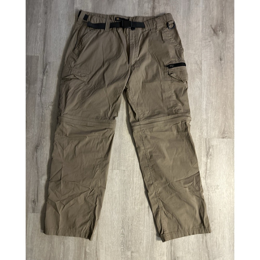 The BC Clothing Co, Convertible Cargo Utility Hiking Pants, Tan/Khaki, L x30
